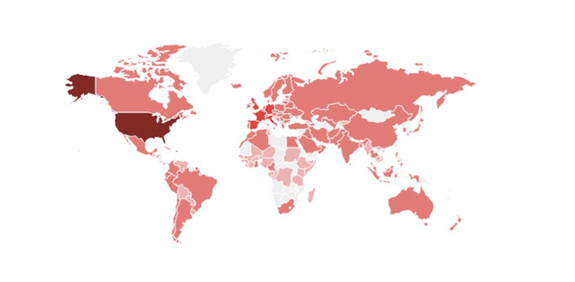 Статистика коронавируса в мире